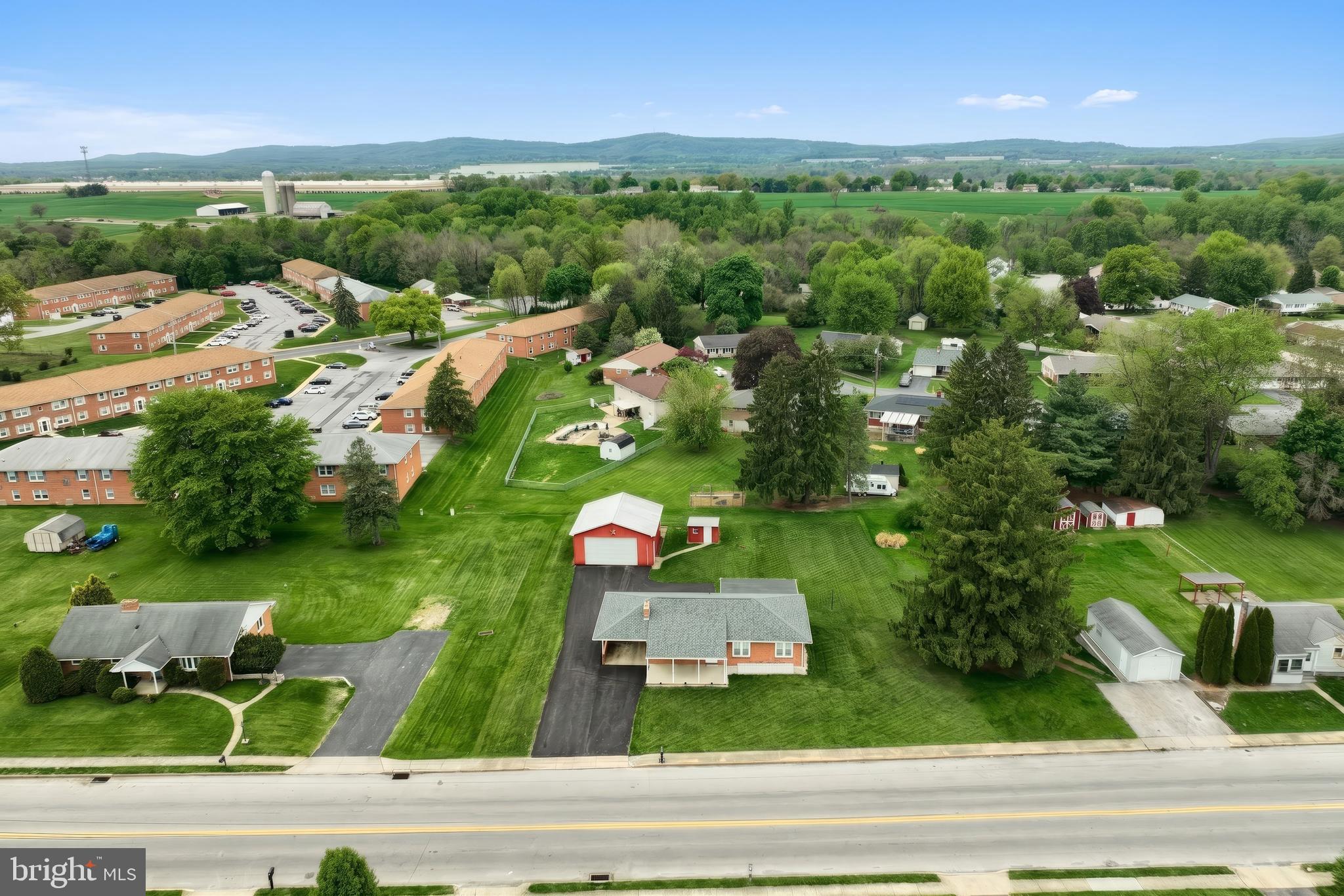 256 North Main Street Manchester, PA 17345 - Photo 37 of 38 an aerial view of residential houses with outdoor space and street view