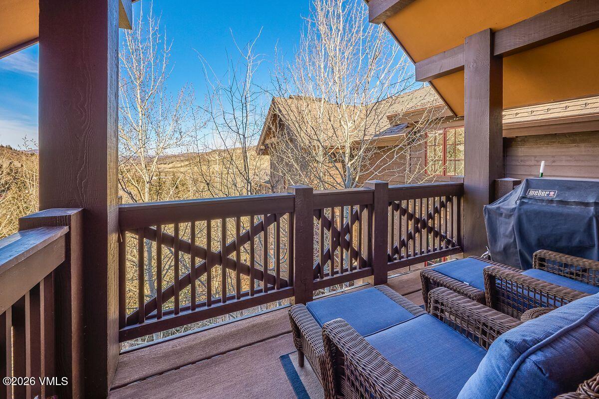 300 Prater Road, Unit A408 Beaver Creek, CO 81620 - Photo 11 of 31 a view of a balcony with furniture