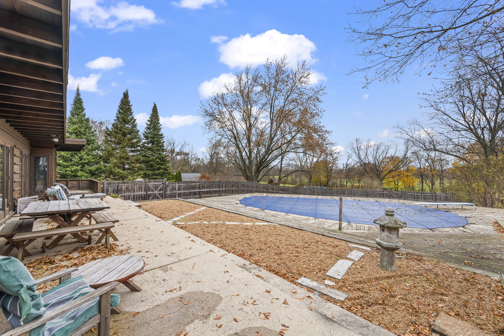 2345 North McAree Road Waukegan, IL 60087 - Photo 30 of 40 a view of backyard with wooden fence
