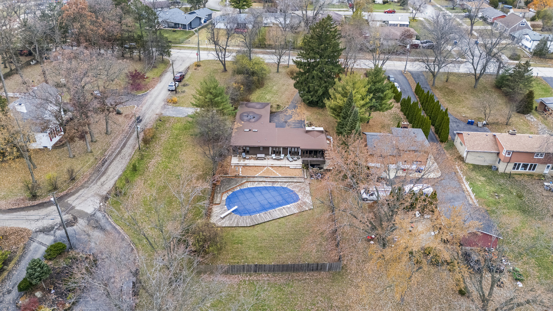 2345 North McAree Road Waukegan, IL 60087 - Photo 36 of 40 an aerial view of residential houses with outdoor space