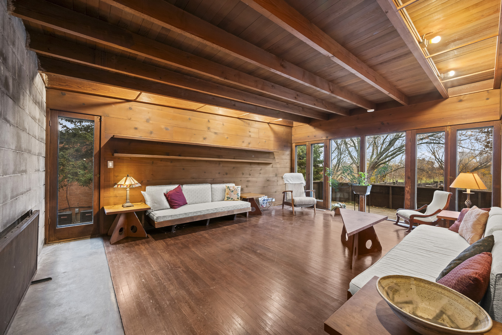 2345 North McAree Road Waukegan, IL 60087 - Photo 8 of 40 a outdoor living space with furniture and a fireplace