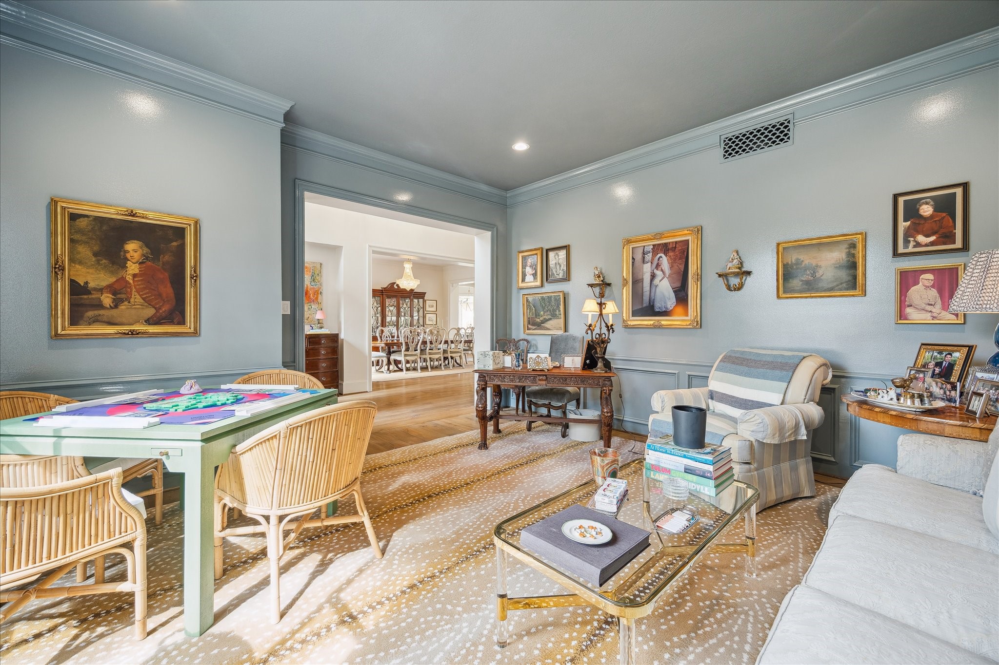 11524 Taylorcrest Road Houston, TX 77024 - Photo 14 of 47 Another view of the front room looking towards the entry and dining room.