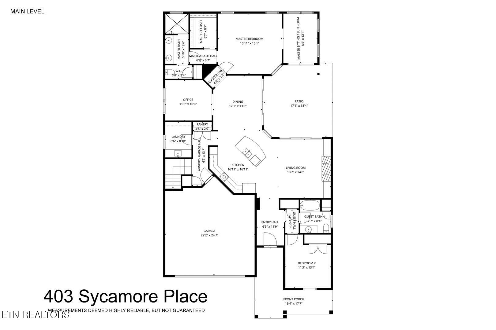 403 Sycamore Place Loudon, TN 37774 - Photo 59 of 60 59_403 Sycamore Place_FloorPlan-MainLeve