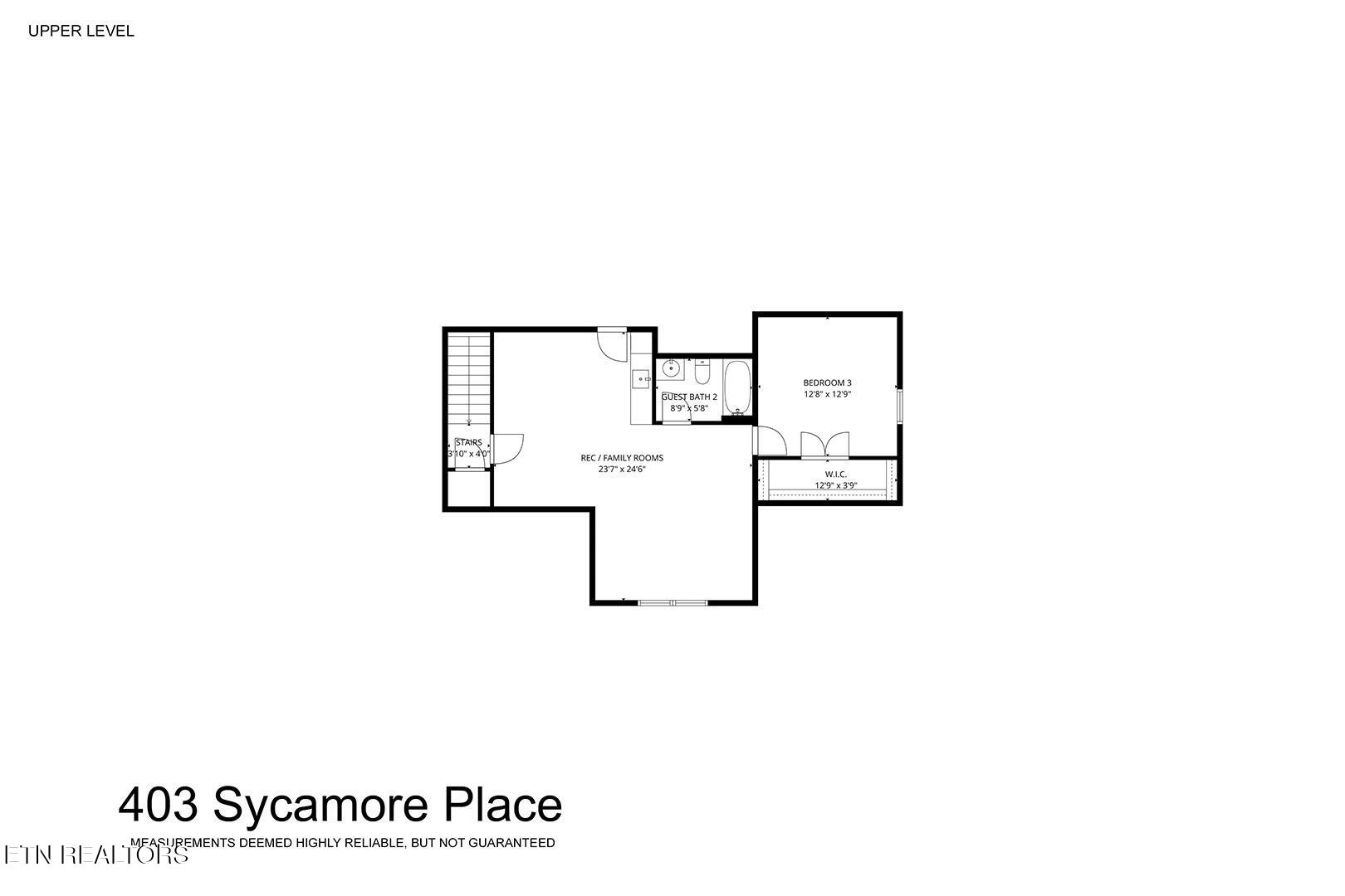 403 Sycamore Place Loudon, TN 37774 - Photo 60 of 60 60_403 Sycamore Place_FloorPlan-UpperLev