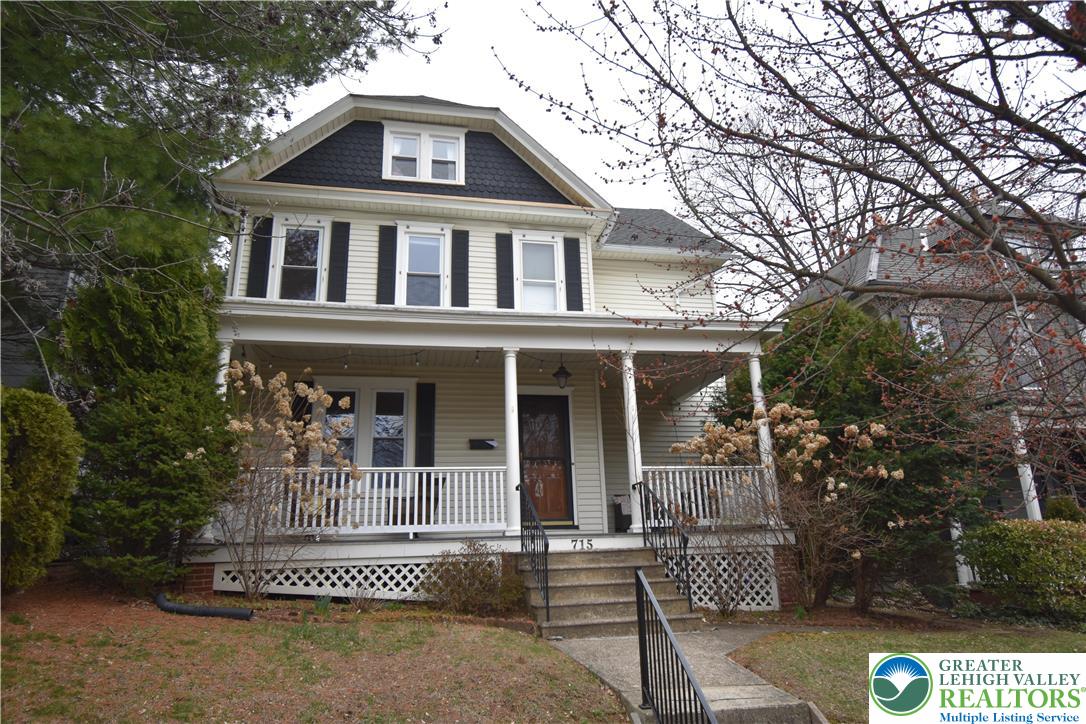 715 Coleman Street Easton, PA 18042 - Photo 1 of 38 a front view of a house with a porch