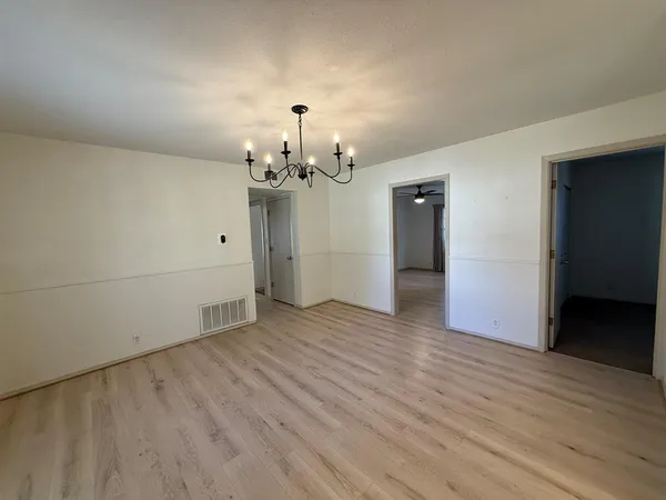wooden floor in an empty room with wooden floor
