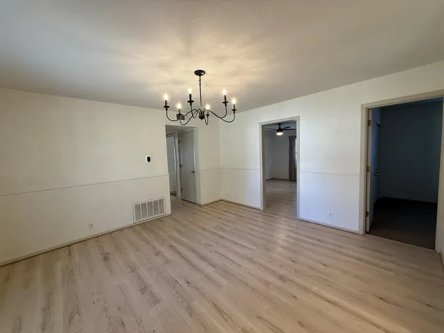 wooden floor in an empty room with wooden floor