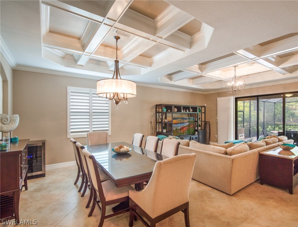 9495 Piacere Way Naples, FL 34113 - Photo 7 of 25 a view of a dining room with furniture window and outside view