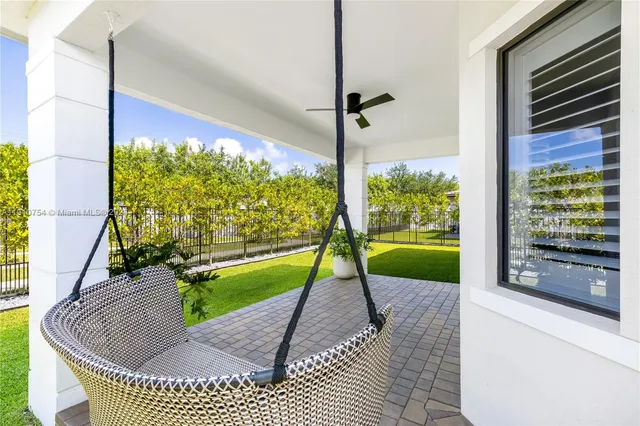 a house view with a garden space