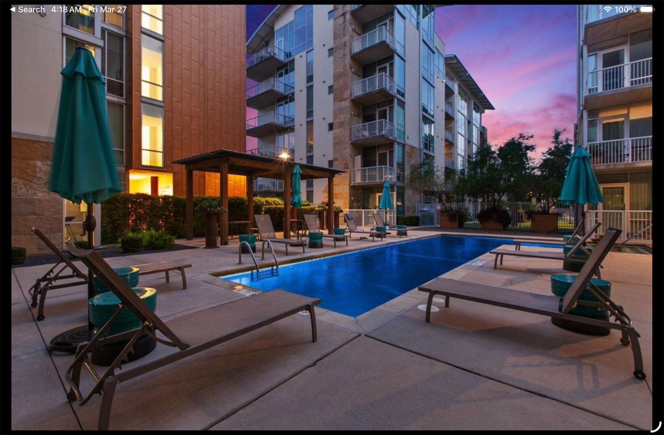 1600 Barton Springs Road, Unit 1301 Austin, TX 78704 - Photo 18 of 27 a view of a building with sitting area