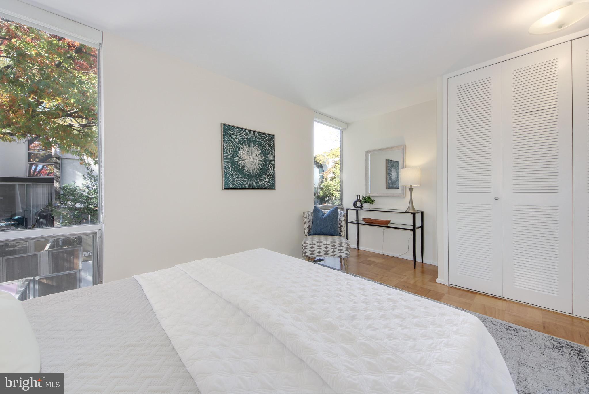395 O Street Southwest Washington, DC 20024 - Photo 16 of 44 Spacious primary bedroom with wood floors