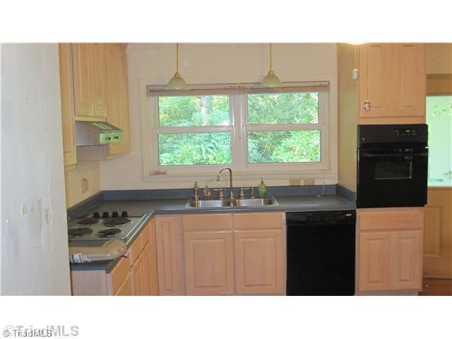 6420 Liberty Road Julian, NC 27283 - Photo 3 of 5 Cafeteria/Kitchen. Loads of potential here. The kitchen has good cabinet space and an abundance of light. It also has a view of the wooded back yard.