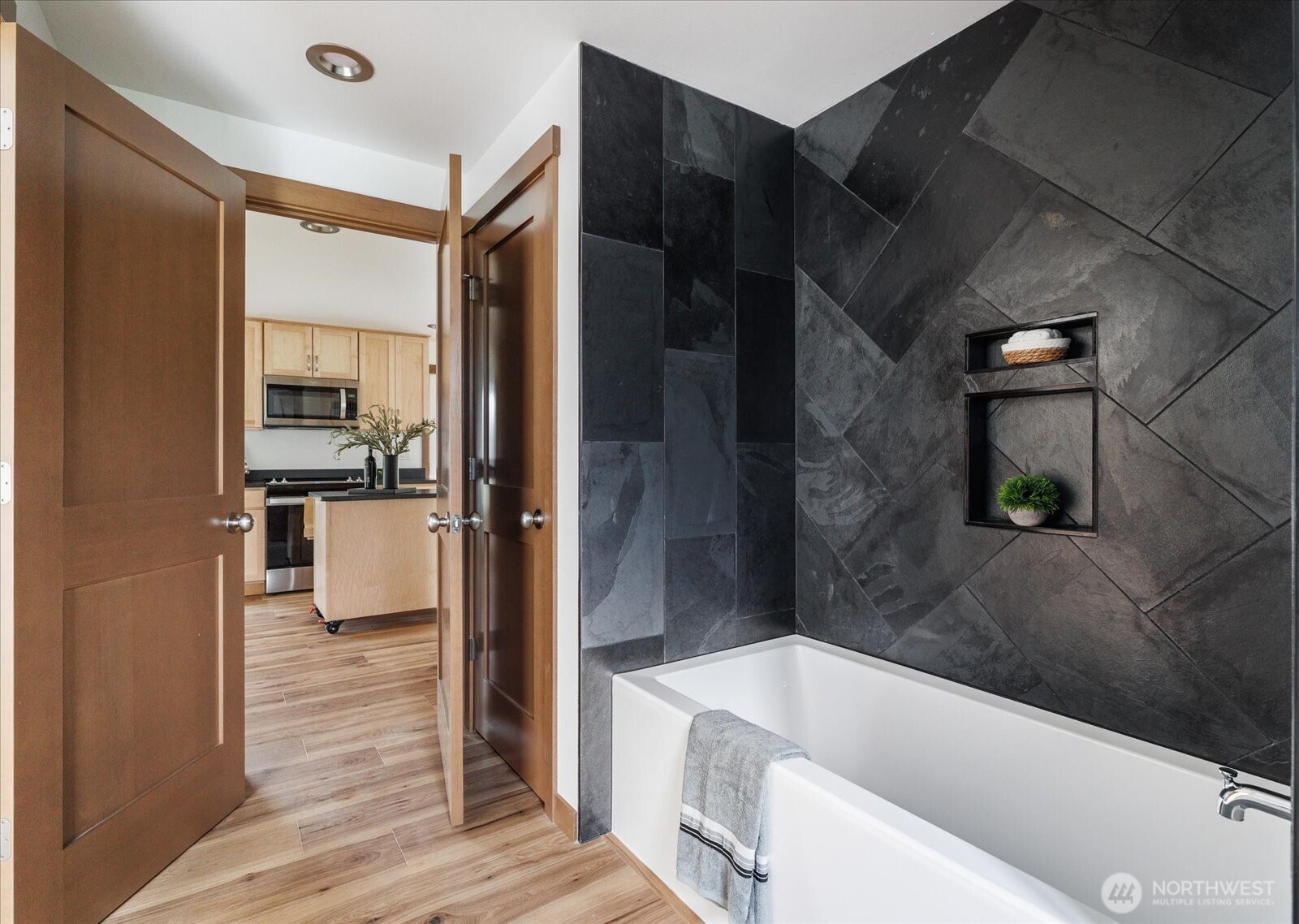 2341 Libbey Road Coupeville, WA 98239 - Photo 24 of 36 a bathroom with a bathtub and a shower