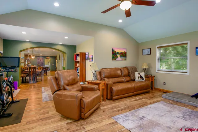 a bed room with a bed and a table