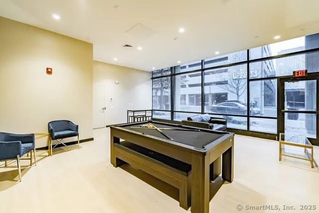 a room with furniture