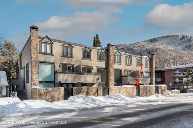 a view of a building with a street