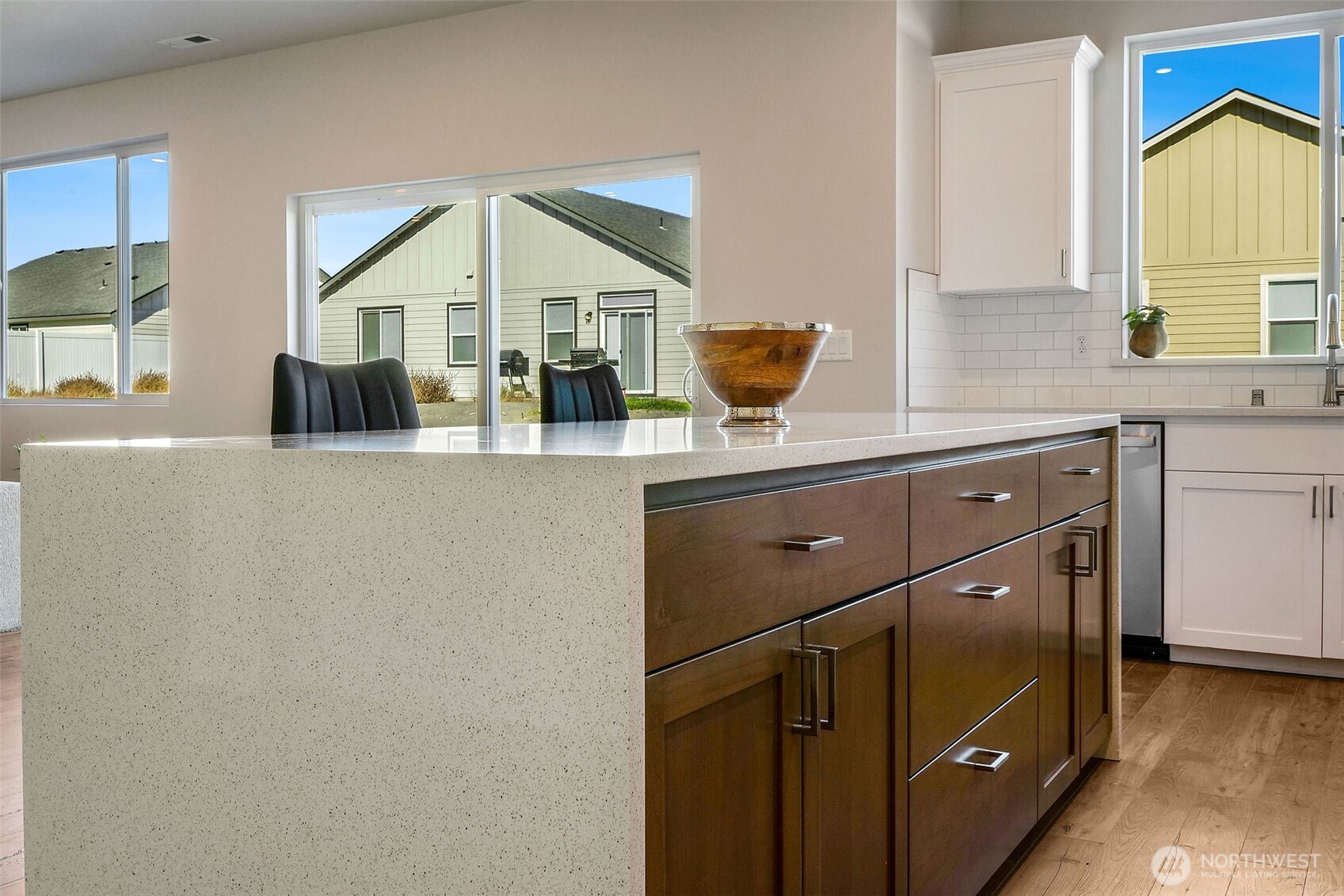 494 North Ruddy Street Moses Lake, WA 98837 - Photo 15 of 19 a bathroom with a sink a mirror and next to a window