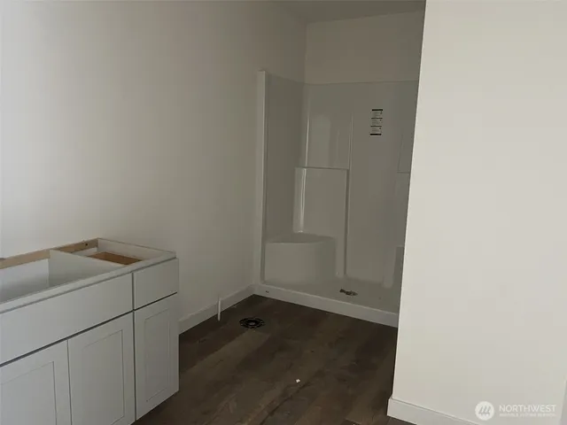 a room with storage and utility