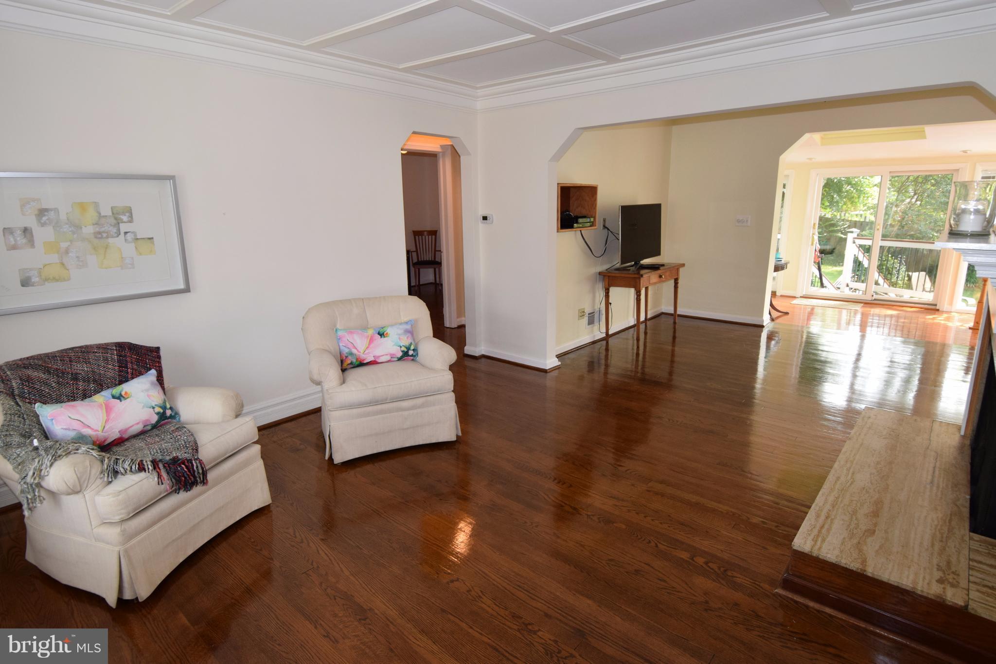 2831 Cameron Road Falls Church, VA 22042 - Photo 3 of 30 Welcoming Living Room With Hardwood Floors
