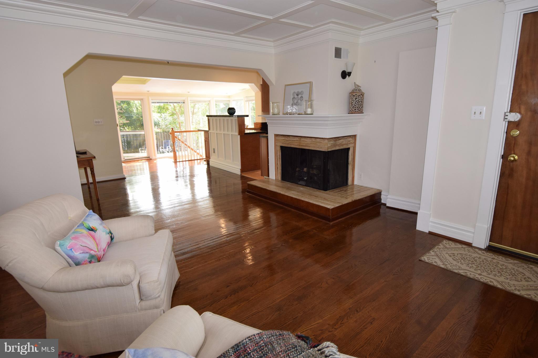 2831 Cameron Road Falls Church, VA 22042 - Photo 4 of 30 Living Room With Gas Fireplace