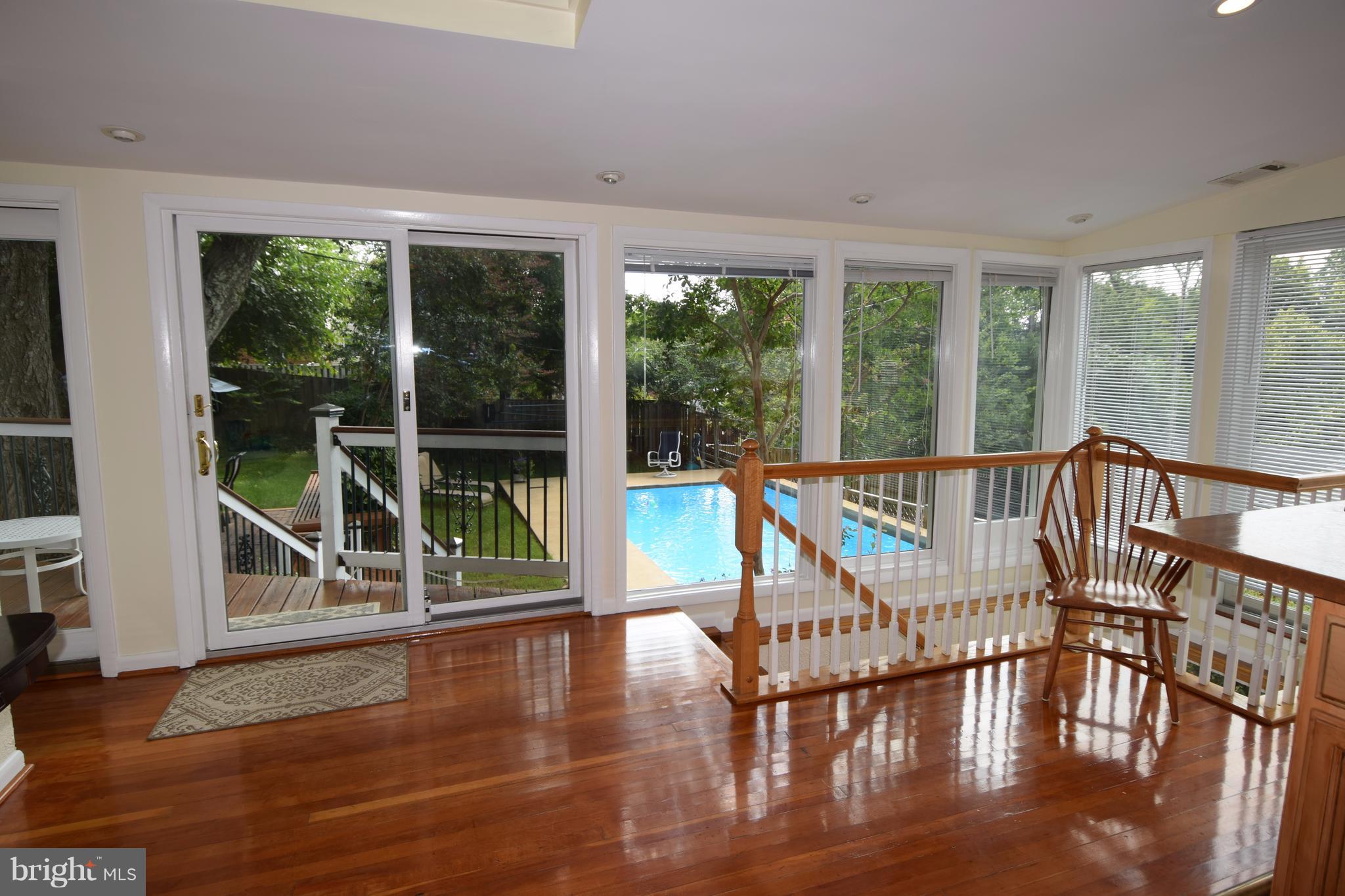 2831 Cameron Road Falls Church, VA 22042 - Photo 8 of 30 Family Room Overlooks Yard & Pool