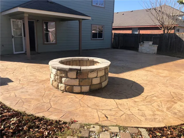 a view of a terrace with a sink
