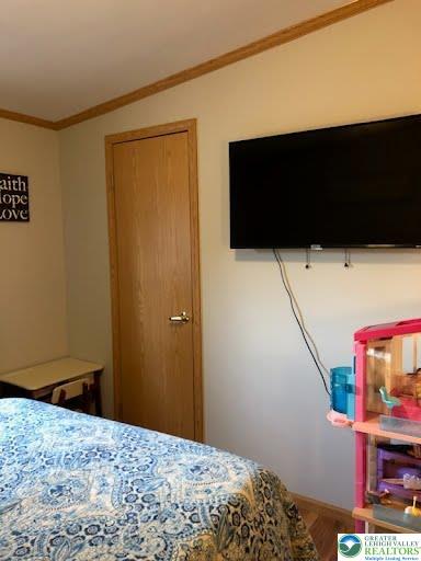 4905 Cedar Grove Road Bangor, PA 18013 - Photo 35 of 50 a bedroom with a bed and flat screen tv
