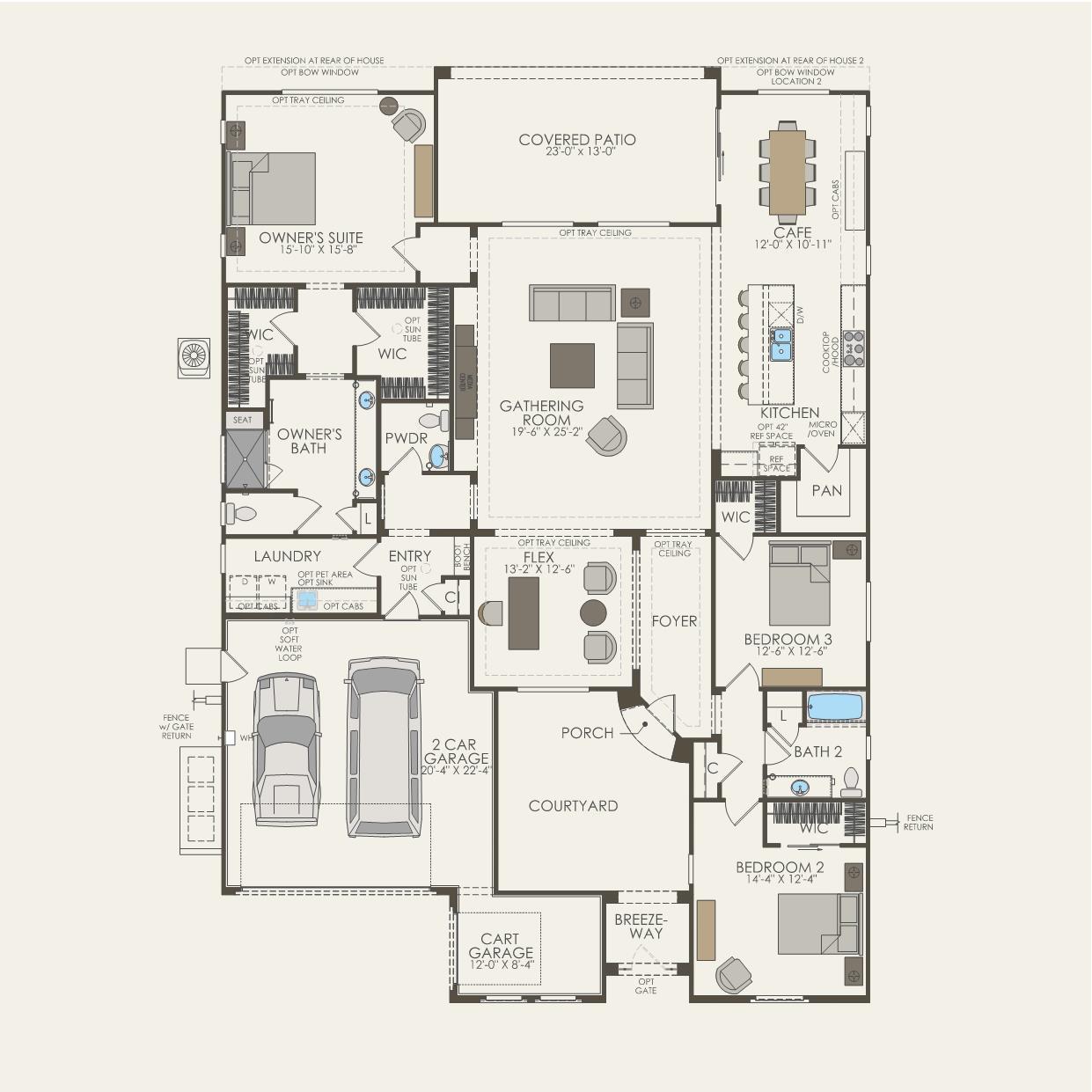 54 Cabernet Rancho Mirage, CA 92270 - Photo 1 of 5 Plan 10 Floorplan - Voyage
