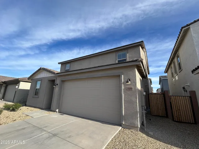 a front view of a house