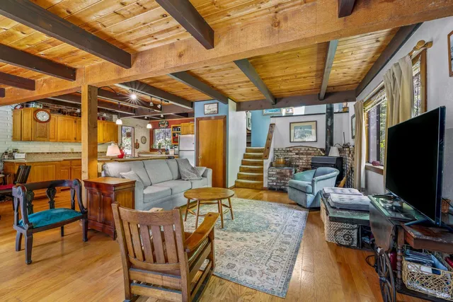 a outdoor living space with furniture