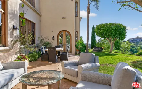 a outdoor space with furniture