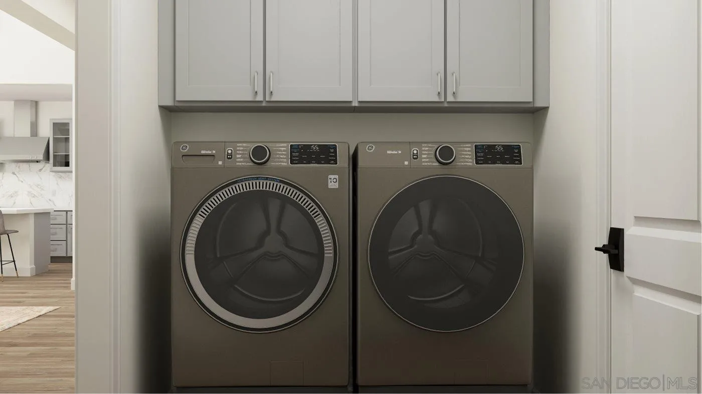 17451 Abbey Road Poway, CA 92064 - Photo 25 of 30 a utility room with dryer and washer