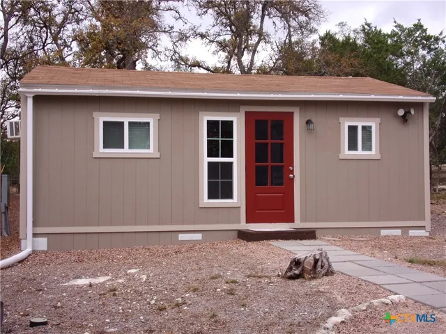 a front view of a house