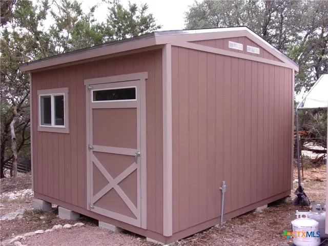 a backyard of a house