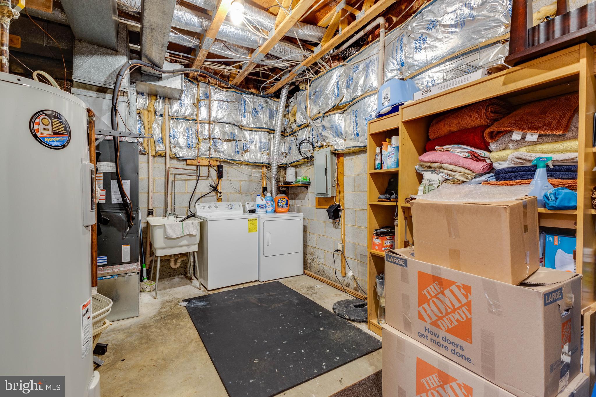 66 Catoctin Court Silver Spring, MD 20906 - Photo 33 of 40 Laundry room. Look for back room with rough in