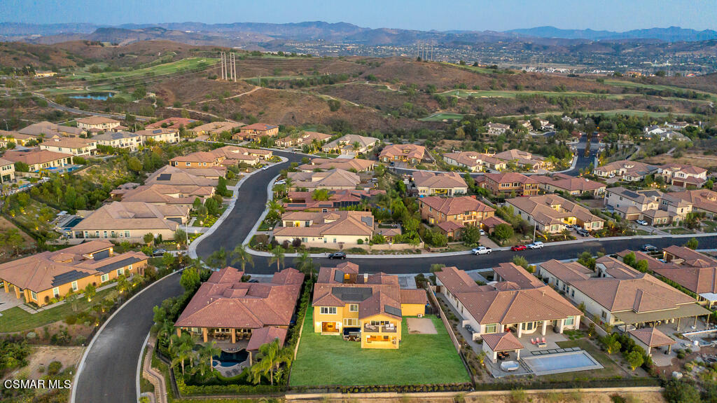 7379 Nicklaus Road Moorpark, CA 93021 - Photo 80 of 85 an aerial view of residential houses with outdoor space
