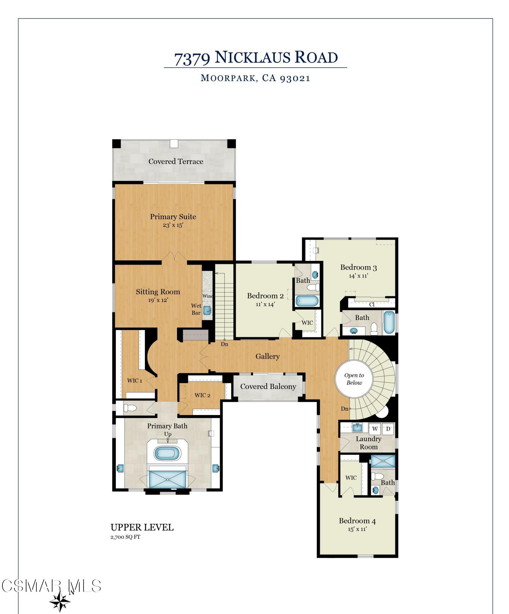 7379 Nicklaus Road Moorpark, CA 93021 - Photo 84 of 85 a picture of a floor plan