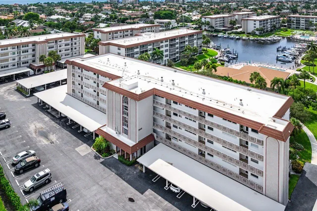 a view of a buildings with outdoor space
