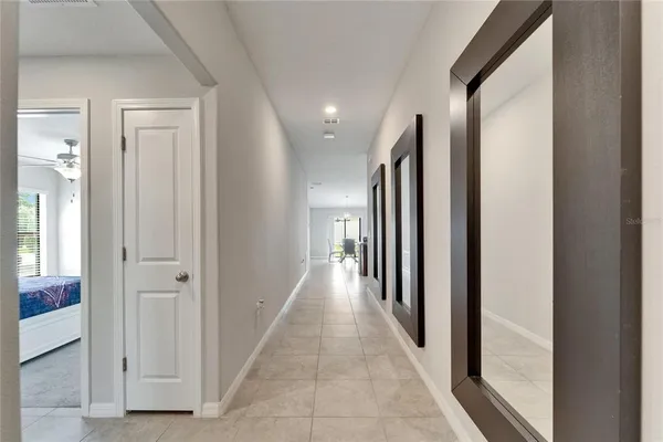 a view of a hallway with a hallway