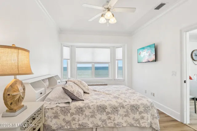 a view of a lake from a balcony