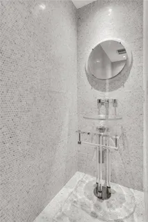 a bathroom with a sink