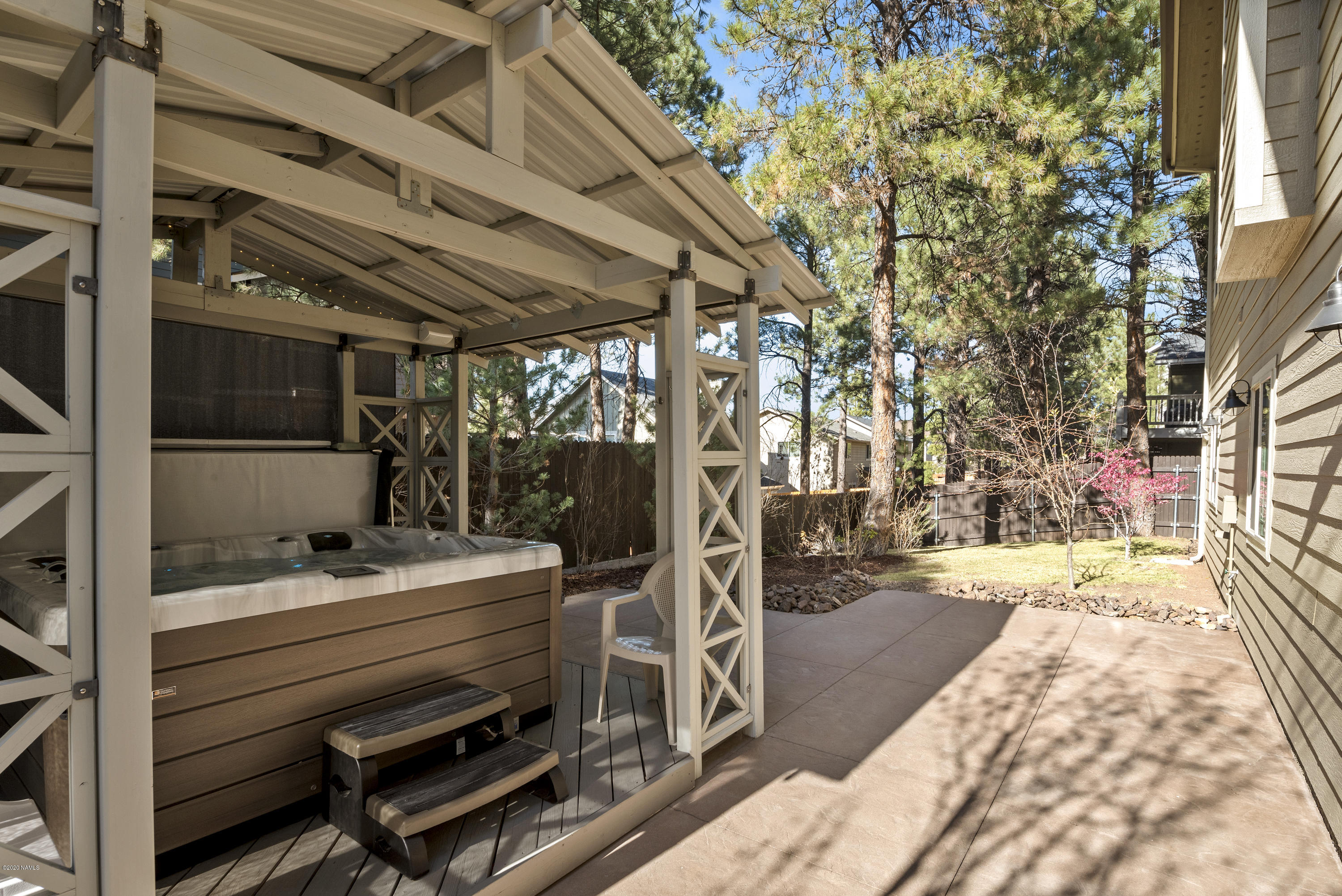 5003 South Pyrite Road Flagstaff, AZ 86005 - Photo 48 of 58 Hot Tub Pergola