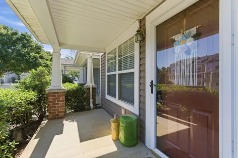 a view of a door and a outdoor space