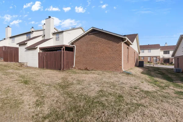 a backyard of a house