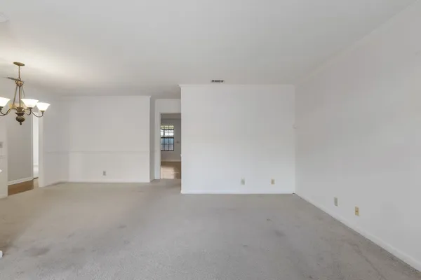 an empty room with a empty space