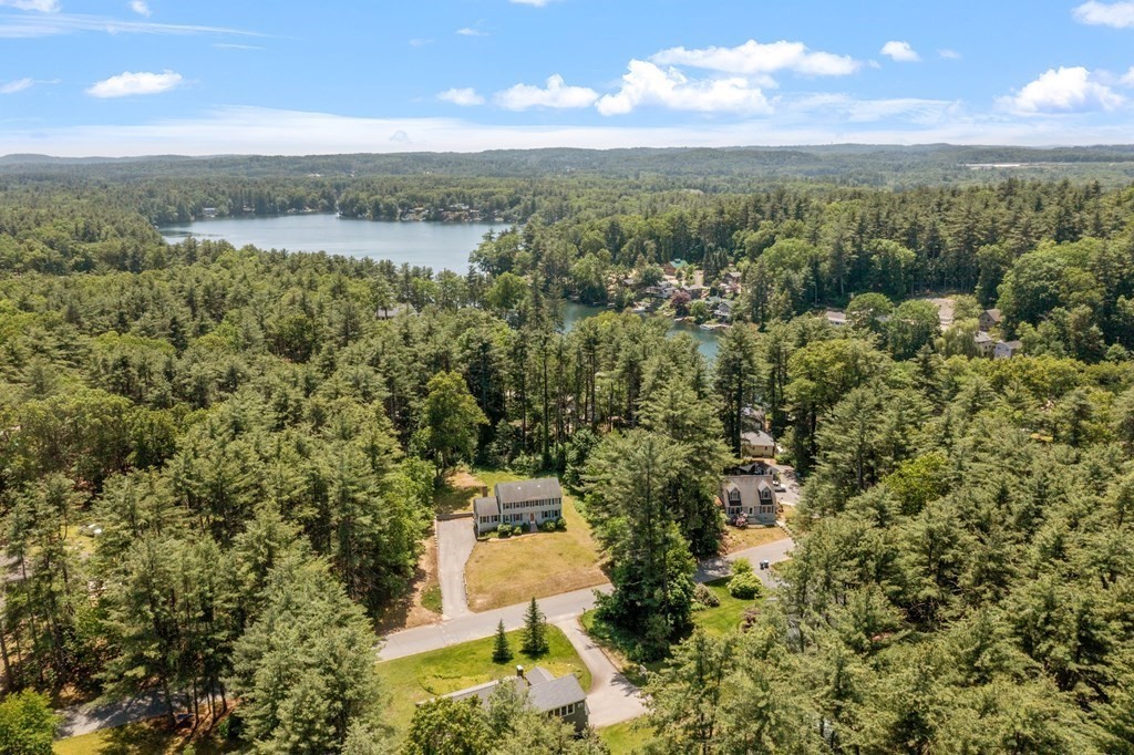5 Thicket Circle Stow, MA 01775 - Photo 32 of 37 an aerial view of a house with a yard