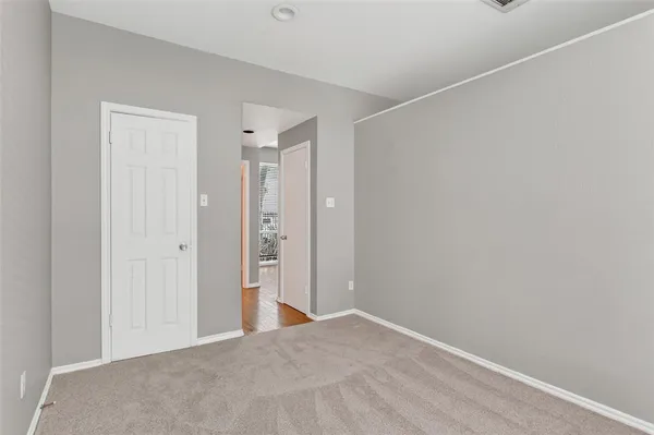 a view of a room with an empty space