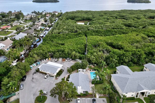 an aerial view of multiple house