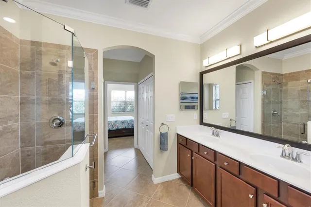 a swimming pool with outdoor seating and yard