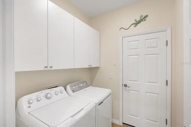 a view of a lake with a big yard